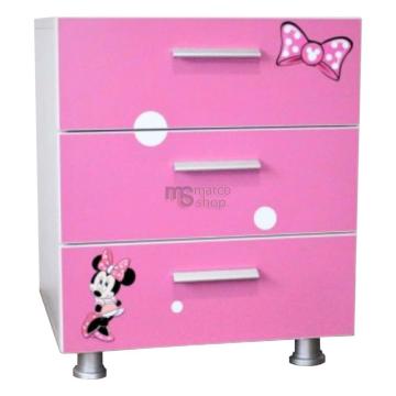 Comoda copii Minnie Mouse roz
