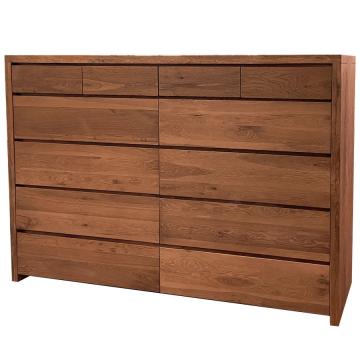 Comoda lemn masiv stejar cu 12 sertare, 178 x 51 x 127