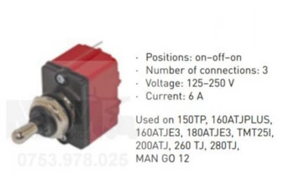 Comutator 125-250V 6A on off on Manitou TMT25I 200ATJ 260 TJ