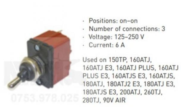 Comutator 125-250V 6A on on Manitou 180ATJ E3 180ATJS E3