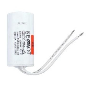 Condensator motor cu fir conector - 6.00UF / 450V