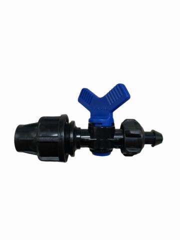 Conector cu robinet Q16 - pentru furtun picurare