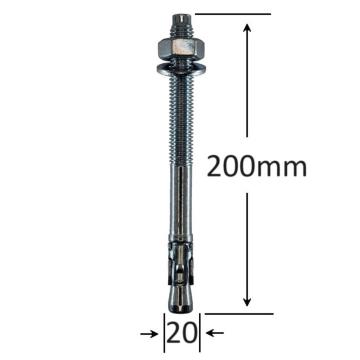 Conexpand ancora cu cep cilindric si clema M20x200