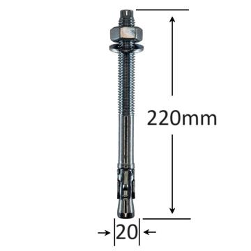 Conexpand ancora cu cep cilindric si clema M20x220