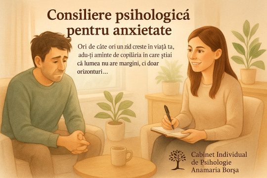 Consiliere psihologica anxietate