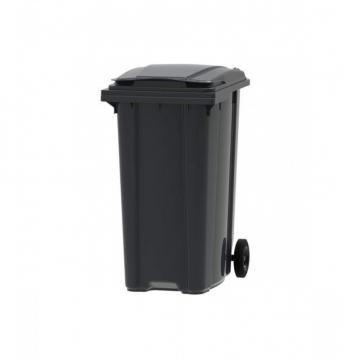 Container gunoi din plastic, 360 litri negru