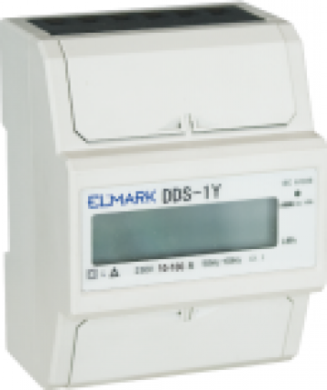 Contor electronic destinat montajului pe sina DIN