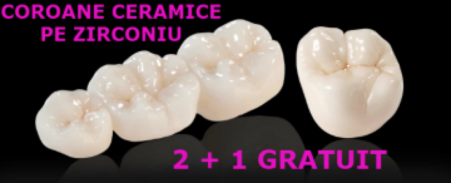 Coroane ceramice pe suport de zirconiu