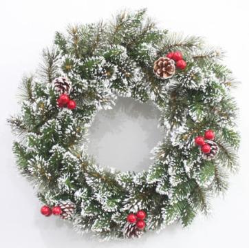 Coronita brad artificial cu decoratiuni, 50cm, TP-145