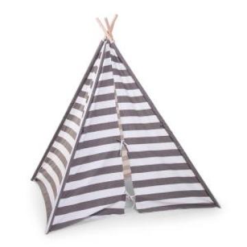 Cort de indieni pentru copii Grey Stripes Tipi Childhome