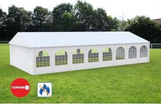 Cort evenimente Professional 6x16 m XXL, PVC, alb