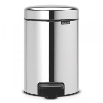 Cos de gunoi Newicon 3 litri - inox alb