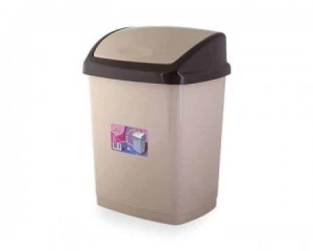 Cos gunoi capac batant 18 litri - crem