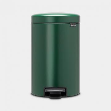 Cos gunoi cu pedala newIcon, 12L - Verde Pin