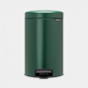 Cos gunoi cu pedala newIcon, 12L - Verde Pin