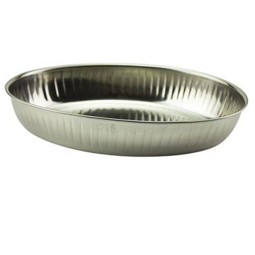 Cos paine oval inox 26x5 cm