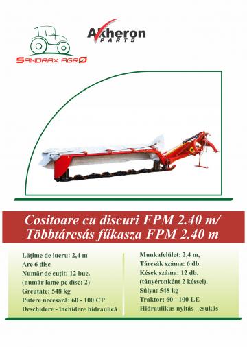 Cositoare cu discuri FPM 2.40 m