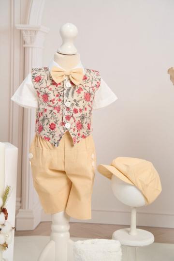 Costum botez David - bej