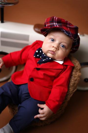 Costum botez Romeo - rosu