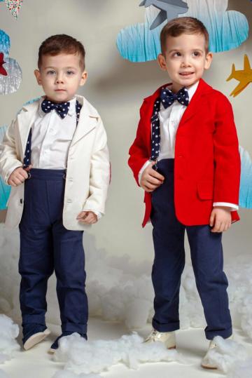 Costum ceremonie Romeo (1-4 ani) rosu