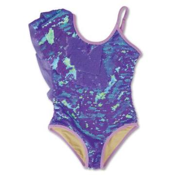 Costum de baie fetite, intreg, Lilac Magic Shade Critters