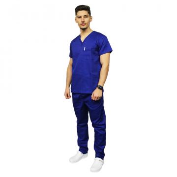 Costum medical barbati albastru unisex