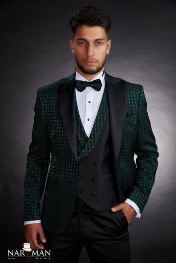 Costum mire/ginere colectia 2022 - Smoking elegant, verde