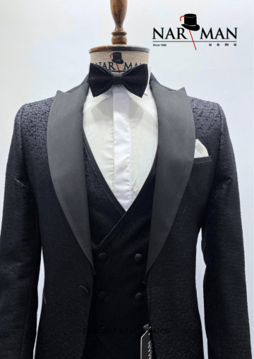 Costum mire/ginere - costum negru pentru barbati