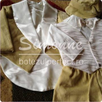 Costumas botez cu frac velur