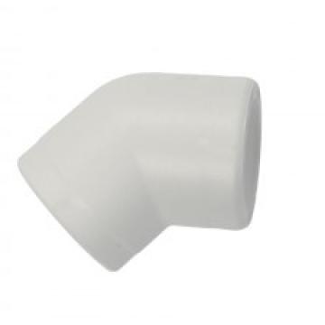Cot PPR alb, 45 grade, 90mm