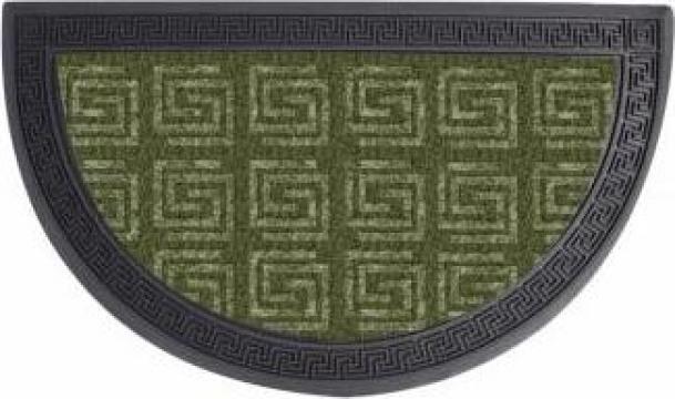 Covoras intrare Gemitex semiluna din cauciuc verde 40x60cm