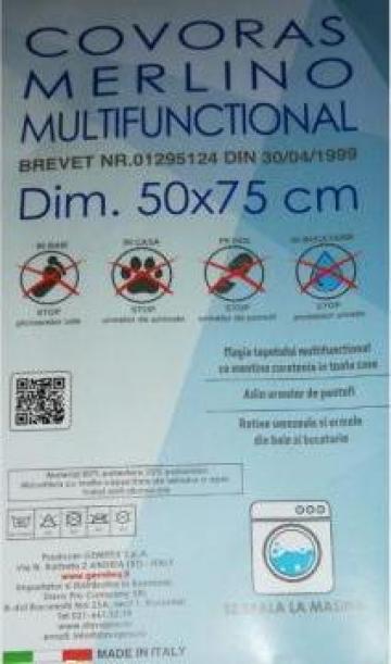 Covoras universal absorbant, 50cmx80cm, rosu, Merlino