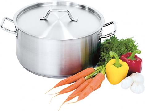 Cratita inox cu capac 31.4 litri