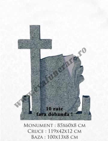 Cruce funerara granit Melc + Cruce