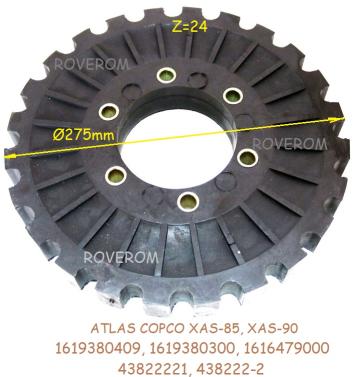 Cuplaj elastic Atlas Copco XAS-85, XAS-90, XAS-175