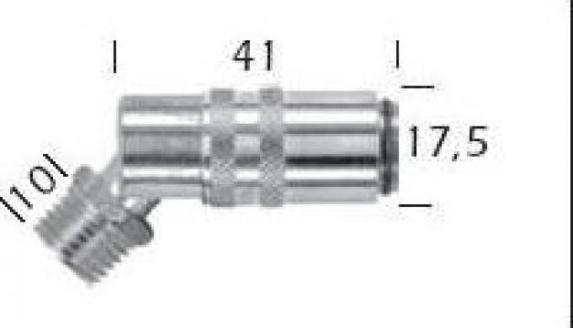 Cuplaj rapid la 45 de grade cu filet exterior