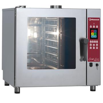Cuptor cu gaz, abur cu ecran tactil/convectie, 7x GN 1/1