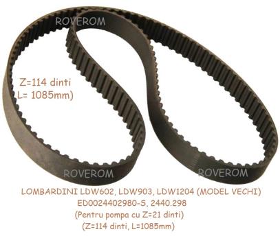 Curea distributie Lombardini LDW602, LDW903, LDW1204(Z=114)