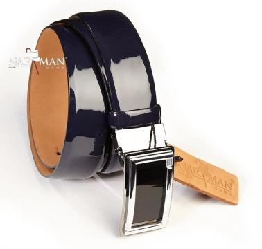 Curea piele intoarsa, culoare negru, CUP12