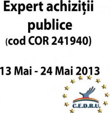 Curs Expert achizitii publice (COR 241940)