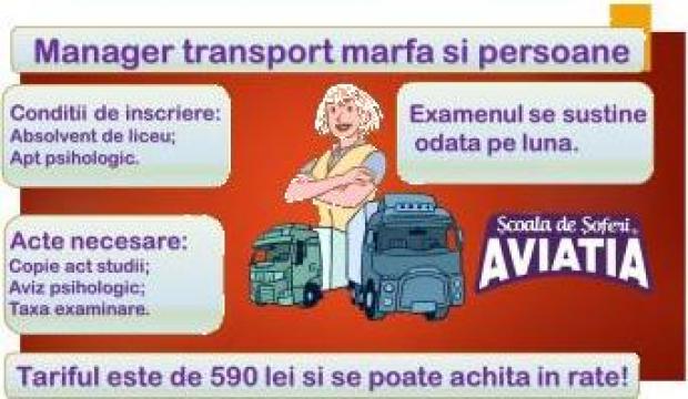 Curs atestat pentru manager transport persoane
