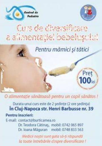 Curs de diversificare a alimentatiei bebelusului