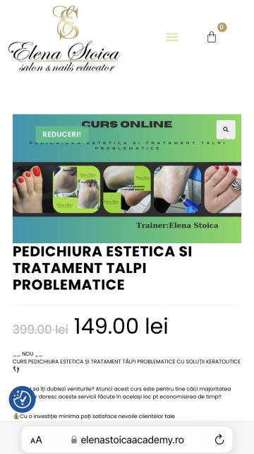 Curs pedichiura estetica si tratament talpi problematice