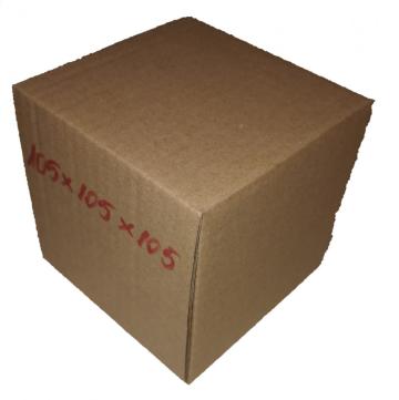 Cutie carton natur 105 x 105 x 105 mm, 100 buc