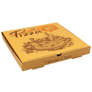 Cutie din carton kraft pentru pizza, 32x32 cm (50 bucati)