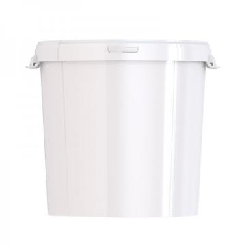 Cutie rotunda 30L + capac alb (100buc)