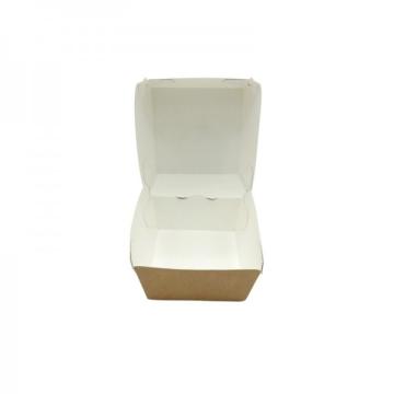 Cutii de burger, carton natur, 12x12x8cm (100buc)