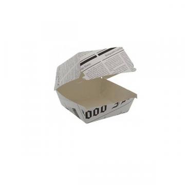 Cutii de burger, carton ziar, 97x97x70 mm (300buc)