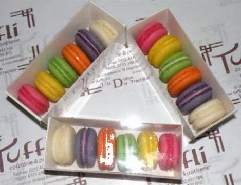 Cutii macarones albe 14 x 5.5 x 4.5