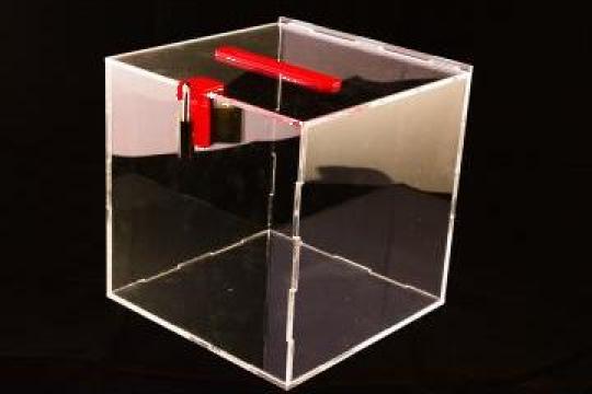Cutii plexiglas pentru donatii
